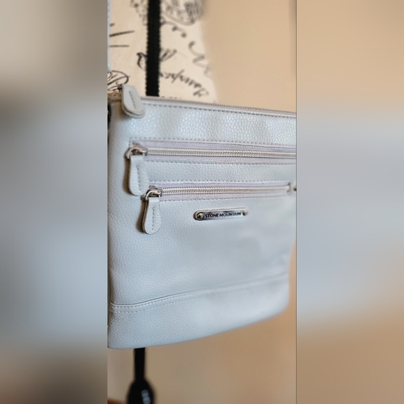 STONE MOUNTAIN ||  Blue-Gray Multi Pocket  Compartment Handbag  👜 - Picture 2 of 13